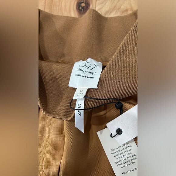 NWT Stunning 5 a 7 cinq a sept Giles Pant in Pecan (color) luxury feel and fit! - Picture 6 of 13